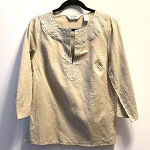 Linen cotton blend tunic